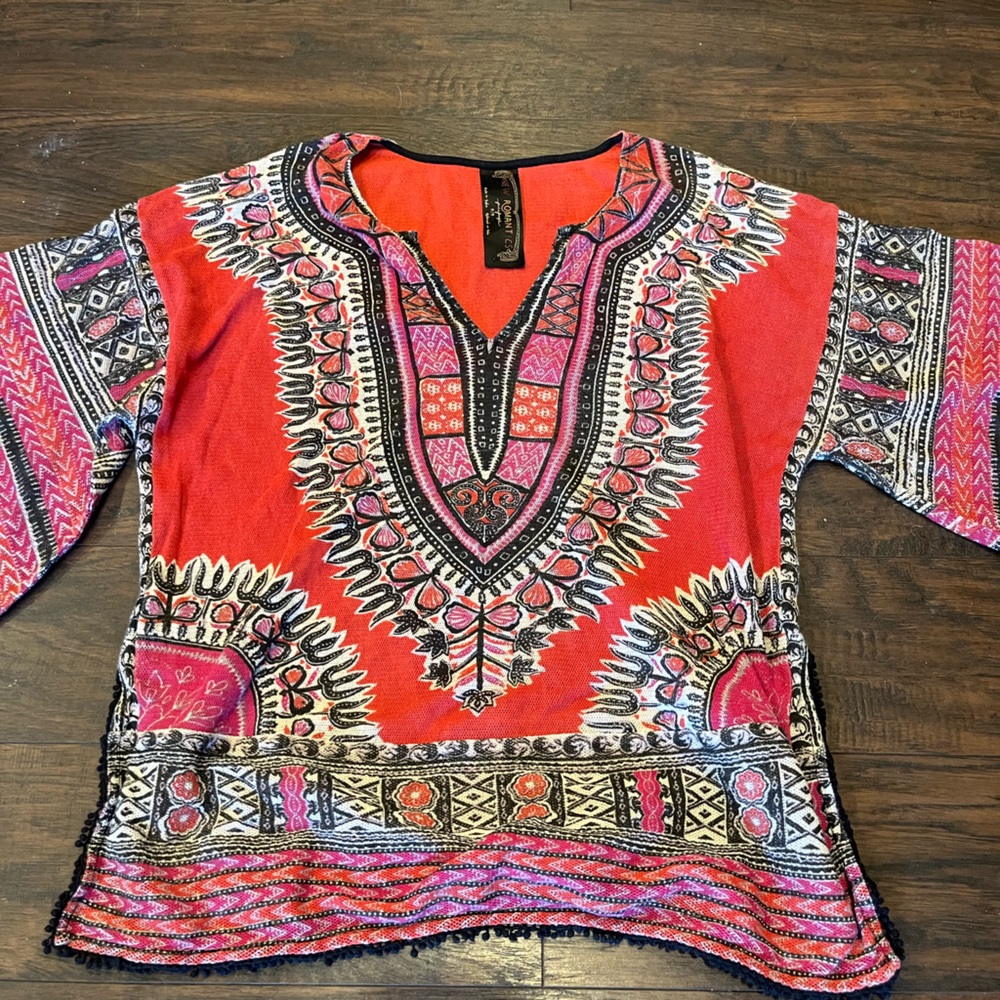 Free People size medium long sleeve New Romantics blouse